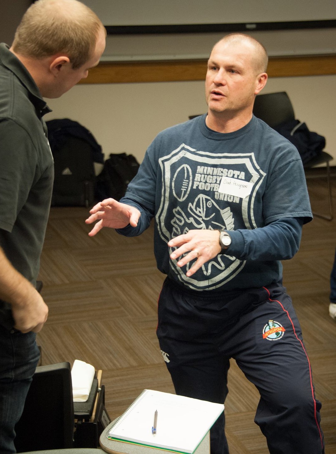 Chad presenting at a coaching conference